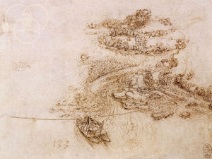 Leonardo, il traghetto del porto fluviale tra Canonica e Vaprio